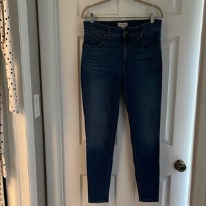 Madewell Blue High-Waisted Skinny Jeans